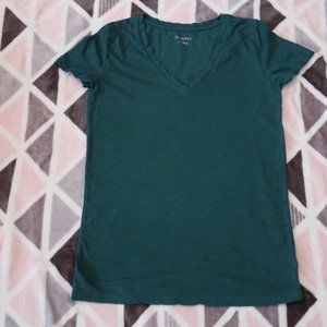 Merona emerald green v neck t-shirt